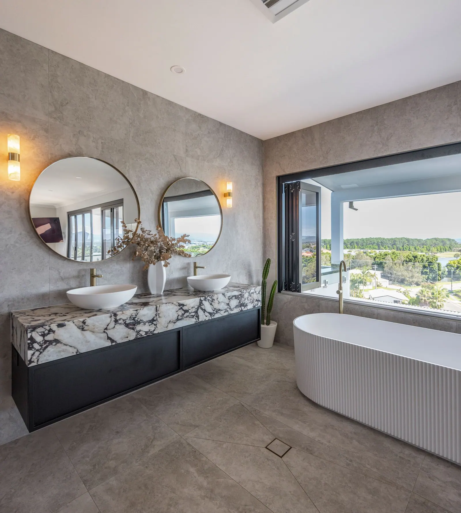 Shower, vanity and tapware fit off by Shoreside Plumbing