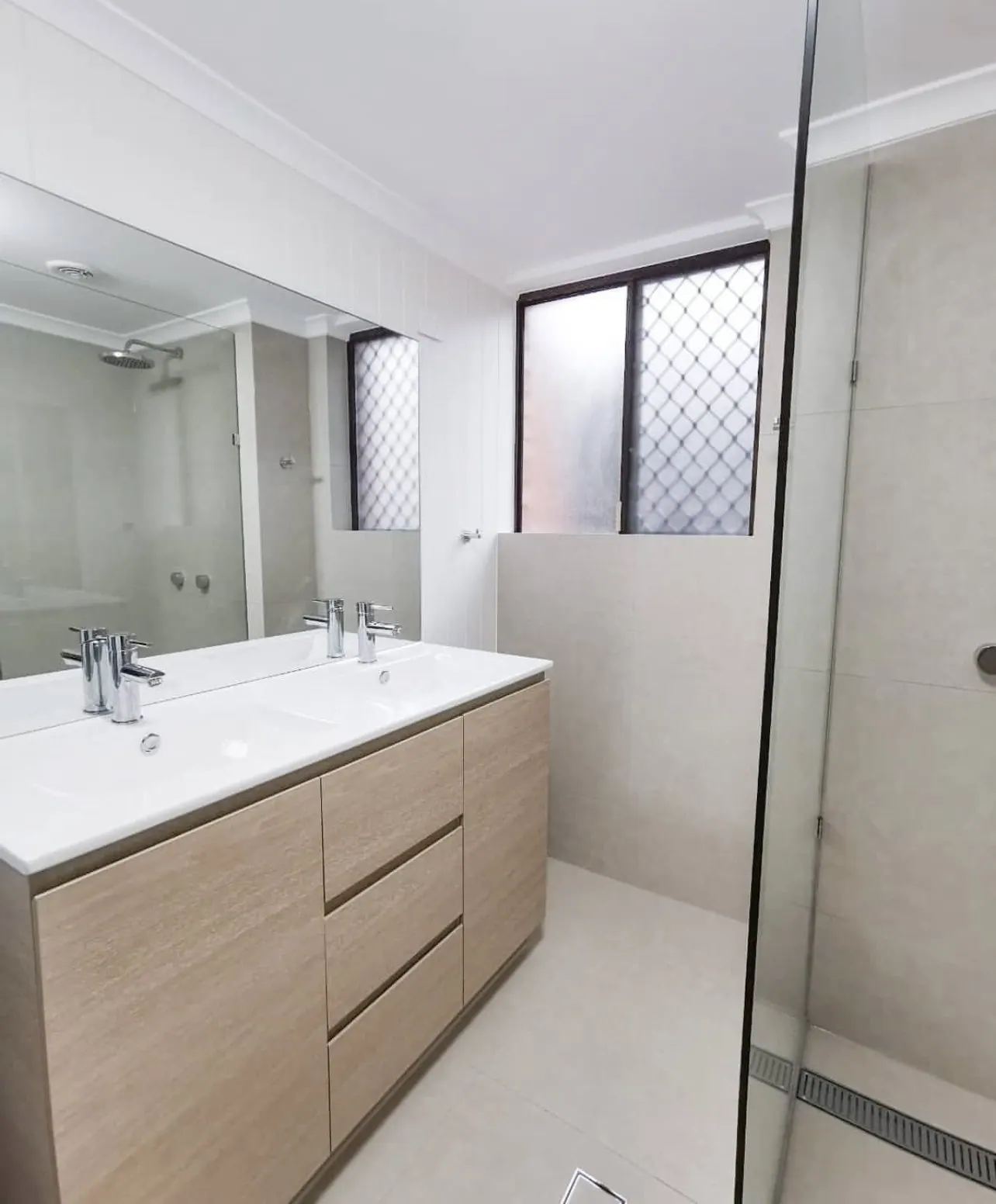 Completed bathroom renovation on the Gold Coast