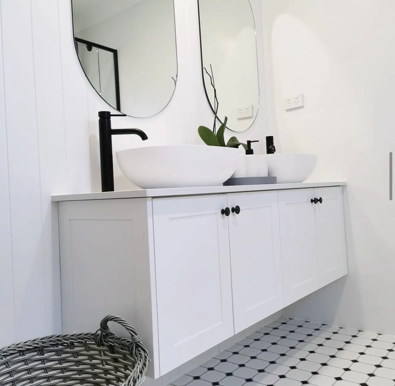Shower, vanity and tapware fit off by Shoreside Plumbing