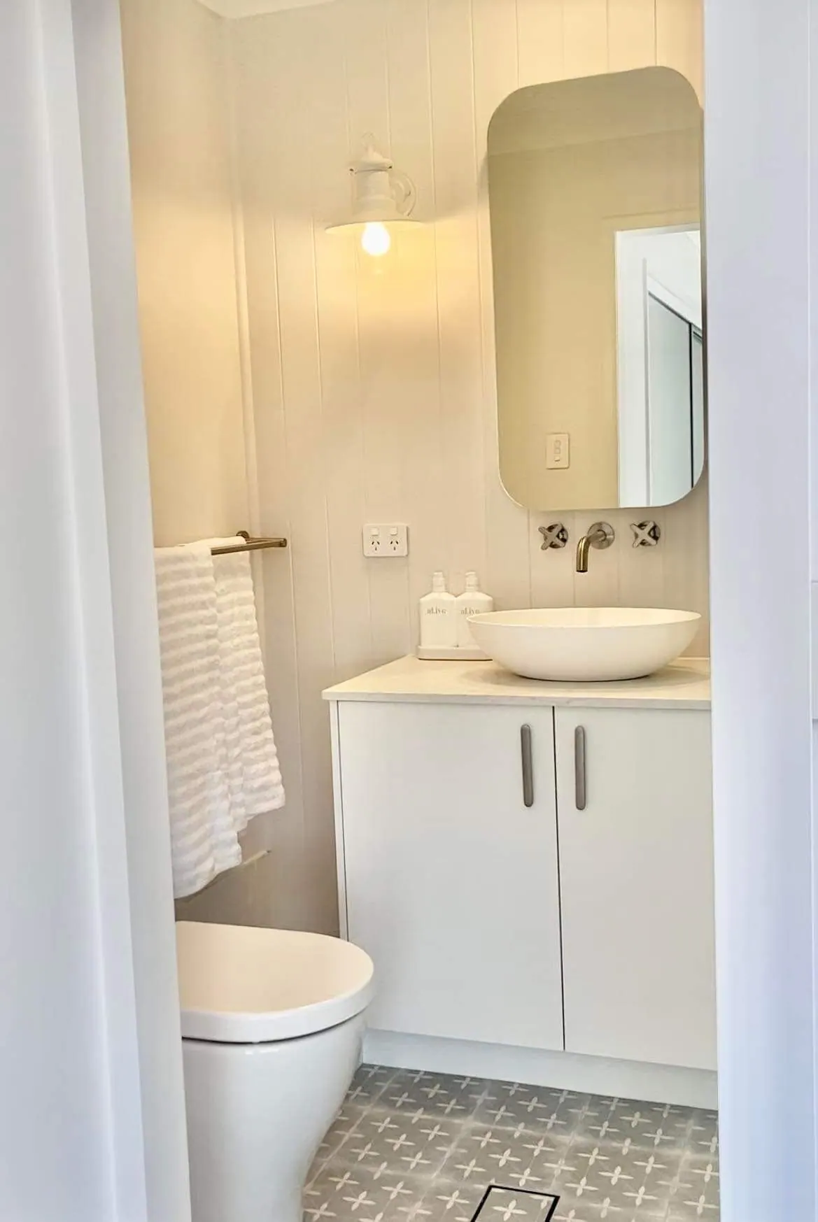 Shower, vanity and tapware fit off by Shoreside Plumbing