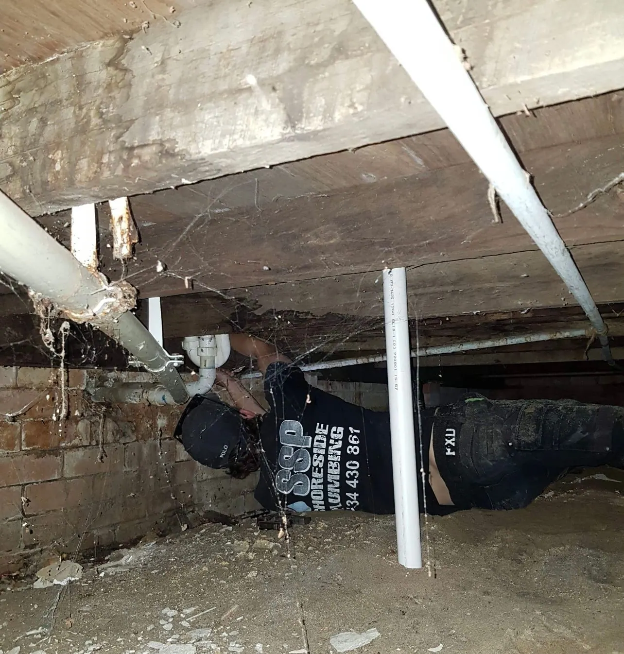 Stormwater and sewer drainage installation