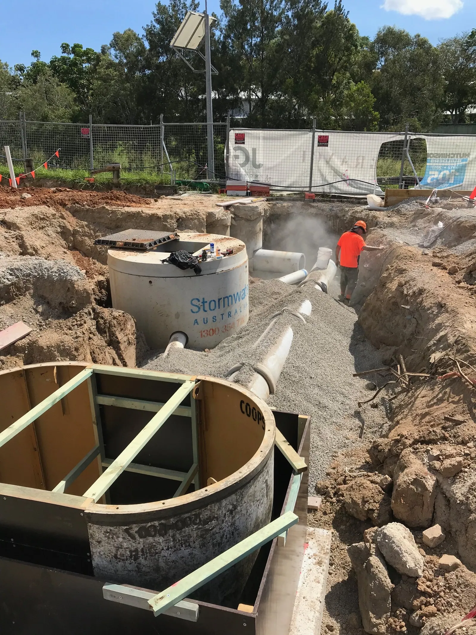 Underground drainage and pipe work on the Gold Coast