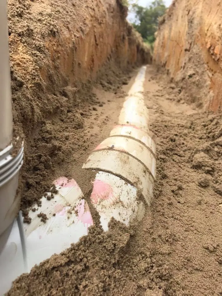 Stormwater and sewer drainage installation